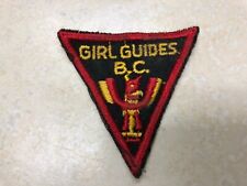 Vintage Girl Guides BC Triangle Patch picture