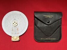 Dempster Rotarule Model No. AA Circular Slide Rule w/ Leather Case  picture