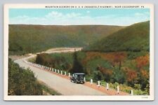 Postcard Mountain Scenery Roosevelt Highway Near Coudersport Pennsylvania c1920 picture