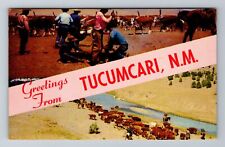 Tucumcari NM-New Mexico, General Greetings, c1957 Antique Vintage Postcard picture