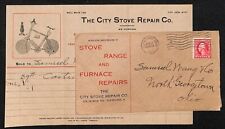 City Stove Repair Cleveland Samuel Wang Co* N. Georgetown 1915 Billhead & Cover picture