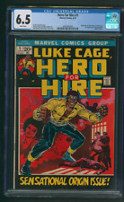 Hero For Hire #1 CGC 6.5 White Pages 1st Appearance of Luke Cage Marvel 1972 picture