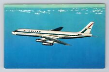 United Air DC-8 Jet, Plane, Transportation Antique Vintage Souvenir Postcard picture