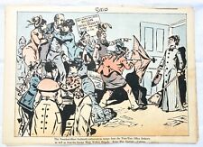 Antique 1883 Chic Newspaper Political Cartoons Lot Of 3 Pages picture