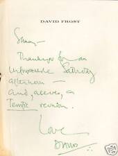David Frost Hand Written Signed Personal Letter to Sammy Davis Jr PSA/DNA LOA picture