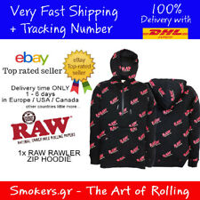 1x RAW OFFICIAL / ORIGINAL RAWLER ZIP HOODIE SIZE - M - ROLLING PAPERS picture