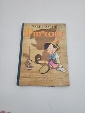 Vintage 1939 BOOK PINOCCHIO WALT DISNEY'S  Version 3rd PRINTING Random House, NY picture