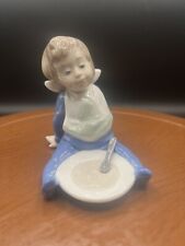 Lladro Finished Eating I'm Full Boy NAO 1074  Figurine Handmade in Spain Spain picture