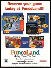 FuncoLand Pokemon Stadium 2000 Nintendo-print ad / mini-poster-Game room décor picture