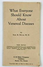 1937 Venereal Disease STD Facts Booklet Gonorrhea Chancroid Syphilis Prophylaxis picture