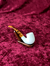 Turkish Block Classic Meerschaum Pipe Hand Carved UK Seller Same Day Dispatch picture