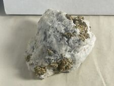 Raw Quartz Crystal With 22k Gold Nugget 289g Total Weight READ DESCRIPTION picture