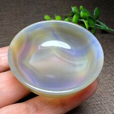1 PC Natural Agate Bowl quartz Crystal Home Decoration cup Reiki healing picture
