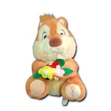 Disney Rescue Rangers Dale with Flowers Embroidered Plush Stuffed Animal Vintage picture