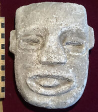 Ancient TEOTIHUACAN  STONE DEATH MASK TROPHY HEAD PRE-COLUMBIAN valley of MEXICO picture