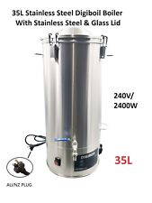 35L/240V/2400W Stainless Steel Digiboil Boiler W/T Stainless Steel & Glass Lid picture