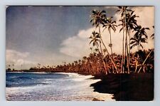 Honolulu HI-Hawaii, Kalapana Beach, Antique, Vintage Postcard picture