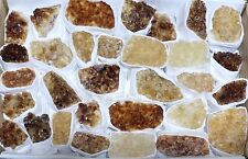 Citrine Crystal Druzy Large Box Flat Clusters Wholesale Bulk Lot Rough Gemstones picture