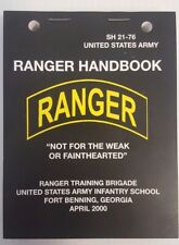 US Army Rangers Handbook Pocket-Size Lanyard Holes Skills, Tactics, and Traits picture