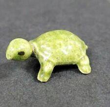 Vintage Bone China Miniature Green Turtle Figurines Japan  picture