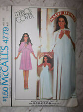 VINTAGE McCALL'S DRESS #4779 SIZE 10 MISSES' PATTERN & INSTRUCTIONS UNCUT picture