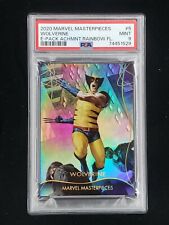 2020 Upper Deck Marvel Masterpieces Achievements Rainbow Wolverine #5 PSA 9 SP picture