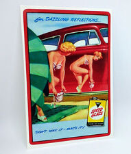 Mac's Speed Glaze Vintage Style Decal / Sticker, 1950's Pinup picture