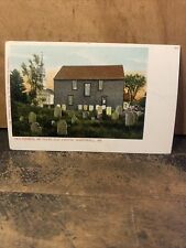 Harpswell Maine USA -Postcard- Old Church/Cemetery. Cumberland County. picture