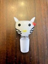 14MM Thick Quality Glass Hello Kitty Cat Bowl picture