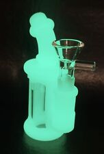 5 Inch MINI GLOW IN THE DARK Unbreakable Silicone Bong Detachable Water Pipe picture