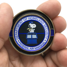 Federal AIr Marshal FAM Snoopy Peanuts Challenge Coin picture