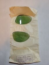 Original NOS WWII Green American Optical Flying Goggle Lenses Damage USA picture