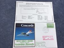 British Airways Concorde Amsterdam - Newcastle Flight  Cover 26th August 1984 picture