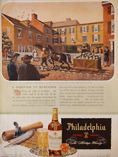 1946 Original Esquire Art WWII Era Ads Philadelphia Whiskey Gemex Watch Bands picture