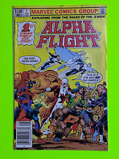 ALPHA FLIGHT #1 (MARVEL 1983) 1ST PUCK & MARINA | NEWSSTAND  | SPIDER-MAN FN 6.0 picture