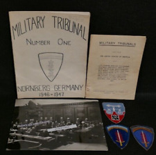 WWII US Army Grouping Nuremberg Trials US Army Judicial Patch Photo Book 1949 picture