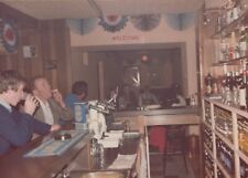 Vintage Found Photo - 1970s - Irish Men Drink And Smoke At Local Tavern Bar Pub picture