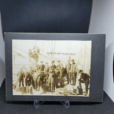 Antique Photo Cabinet Card McCools Mine Mining TIMBER CREW VERY RARE HISTORY  picture
