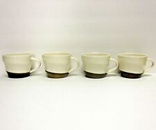 STARBUCKS COFFEE COMPANY LOT (4) 12 oz 2013 BRONZE DIPPED IVORY WIDE CUPS  picture