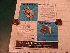 original Vintage 1955 Geiger Counter ad sheet: DETECTRON DG-2, DG-7 & DG-5 on 1 picture