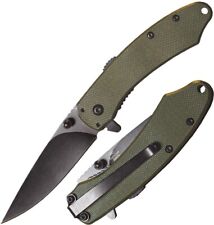 ABKT Tac Ember A/O Folding Knife 2.75” Coated 8CR13MOV Steel Blade G10 Handle picture