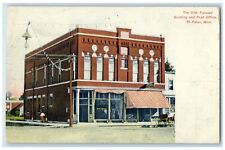 1907 The Odd Fellows Building And Post Office St. Peter MN Antique Postcard picture
