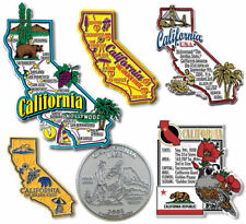 California Six-Piece State Magnet Set by Classic Magnets, Includes 6 Designs picture