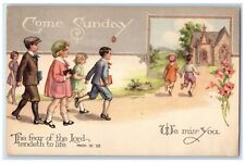 1939 Sunday School Children Church Carbondale Pennsylvania PA Vintage Postcard picture