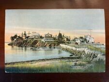 RARE South Harpswell MAINE Bridge to Potts Point Postcard 1912 picture