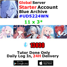 [Global] Blue Archive Starter Account 11x3* 13k+Pyroxene Mika Aru Iori #UD52 picture