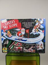 VTG Mr. Christmas 1992 Santa's Ski Slope Animated Tree Decor Skiing Set TESTED picture