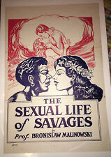 Vintage GGA Book Ad “The Sexual Life Of Savages” Malinowski Primitive Case Study picture