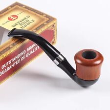 1pcs Classic Creative Red Wood Pipe Accessories Solid Wood Dry Pipe Smoking Pipe picture