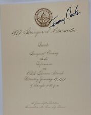  President Jimmy Carter Signed 1977 Inaugural Committee Program picture